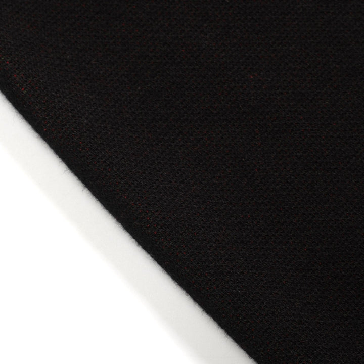 Saia feminina de malha jacquard preta retrô rosa arte