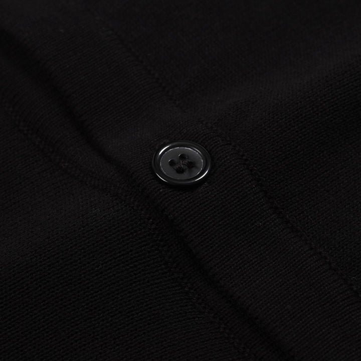 Men's black vintage striped artistic fashion street cardigan