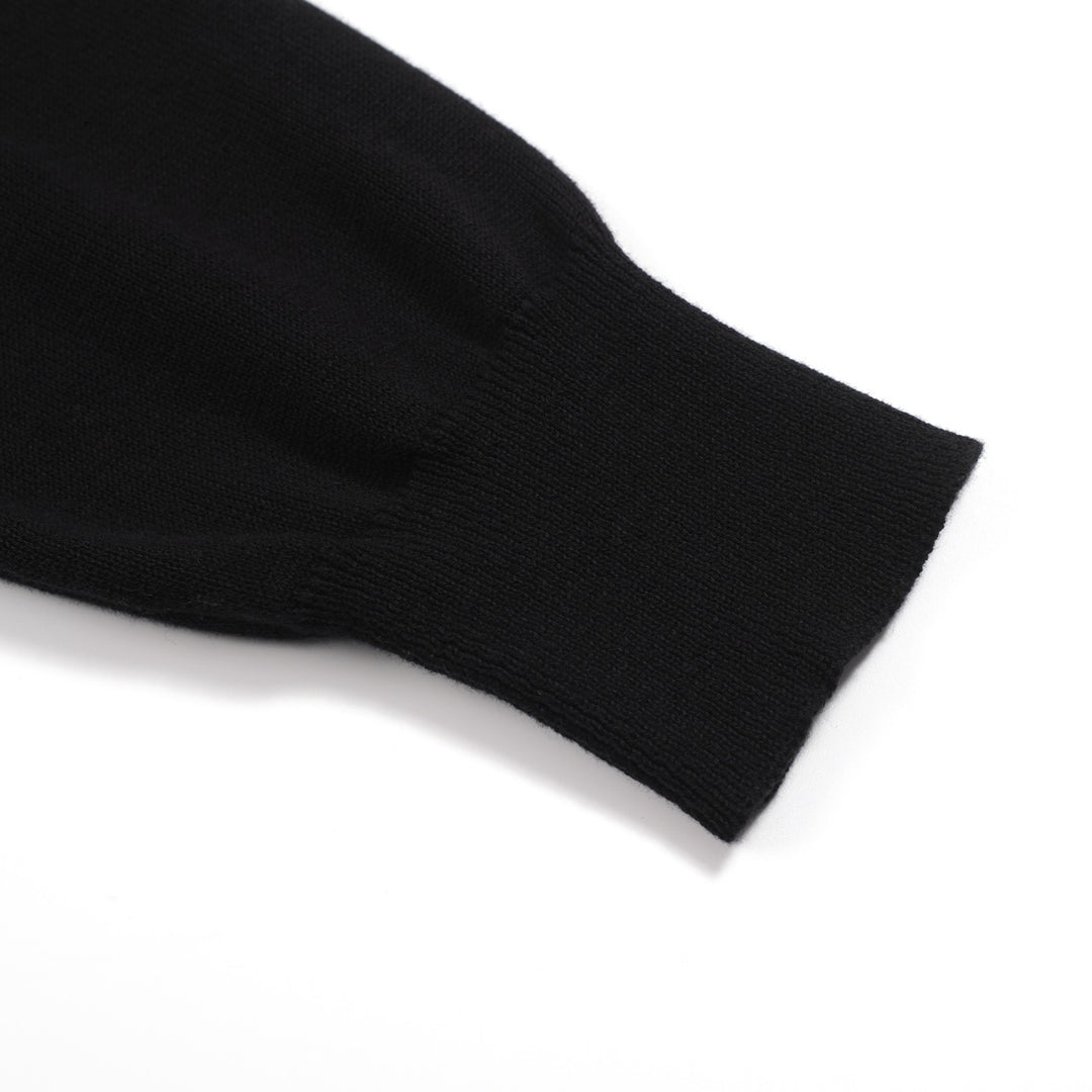 Men's black vintage striped artistic fashion street cardigan