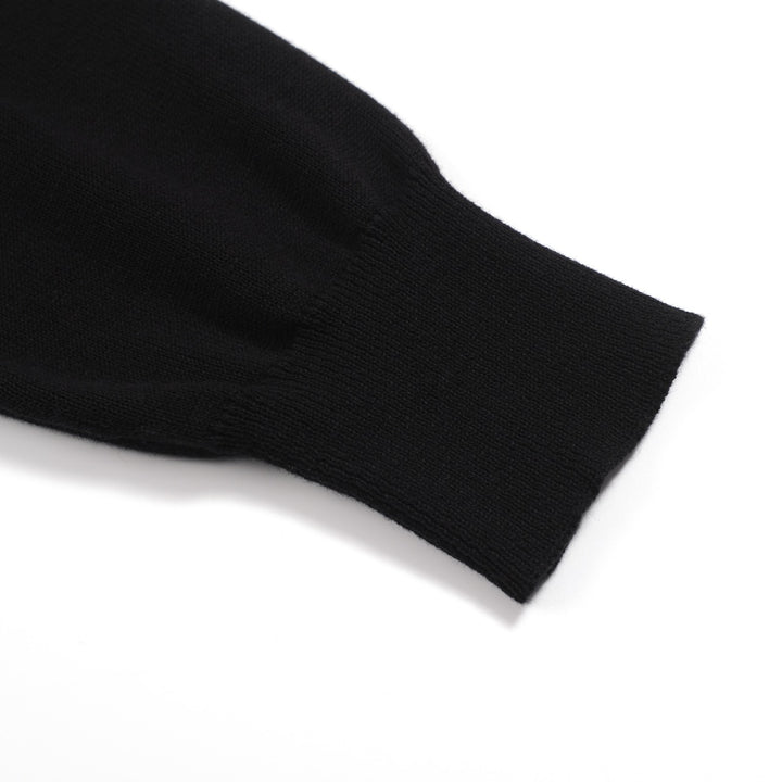 Men's black vintage striped artistic fashion street cardigan