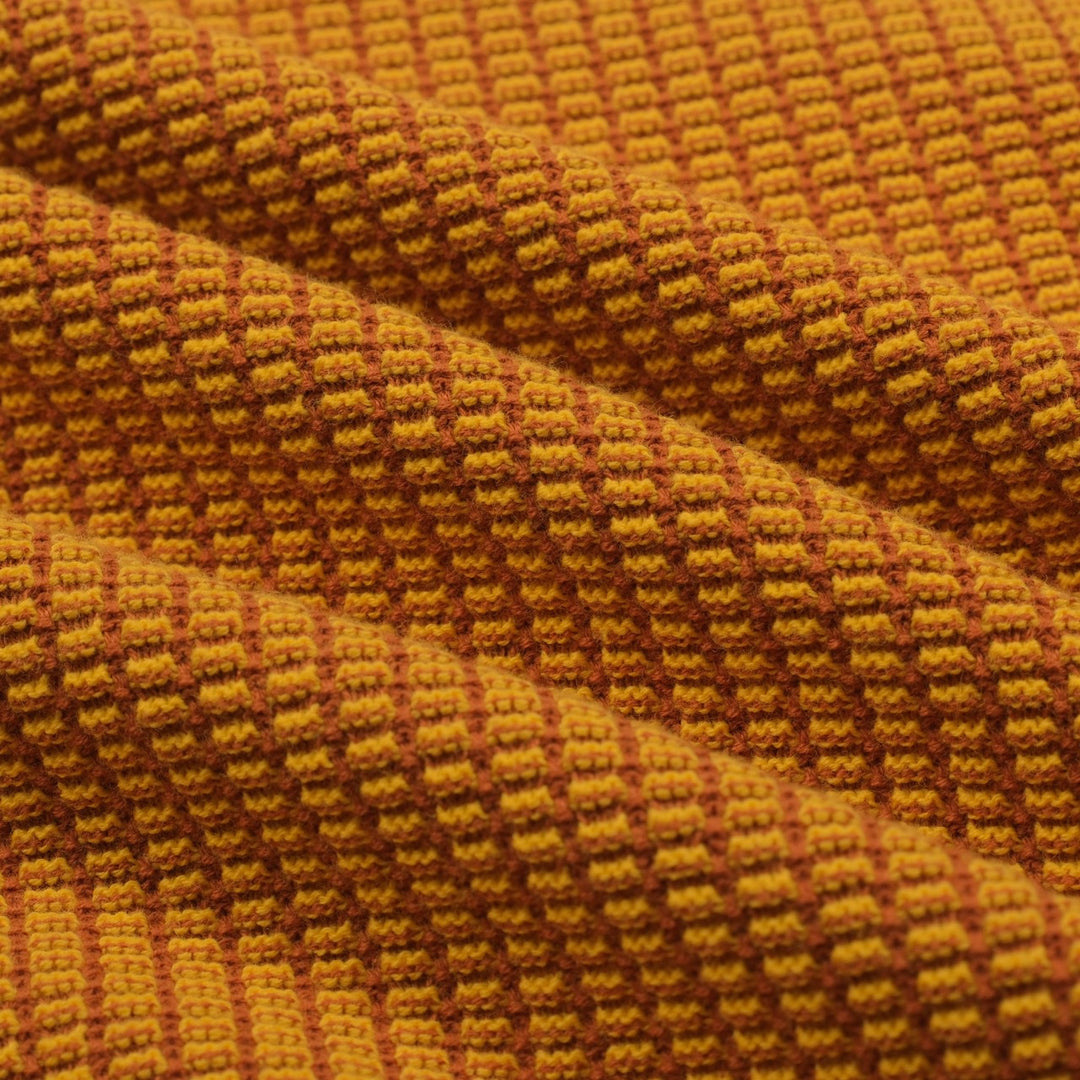 Cardigã masculino amarelo retrô elegante de arte de rua