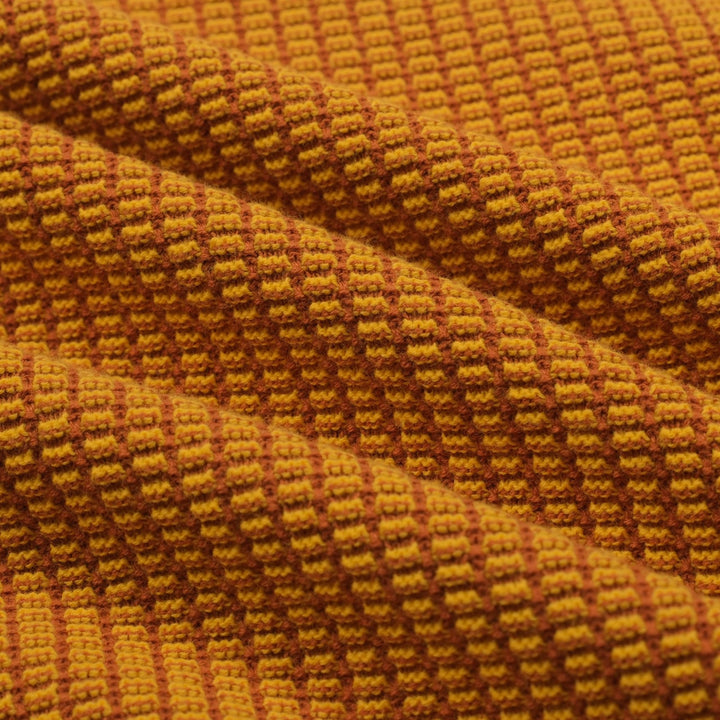 Cardigã masculino amarelo retrô elegante de arte de rua