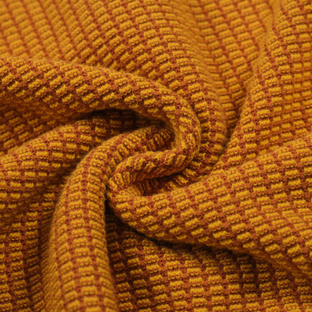 Cardigã masculino amarelo retrô elegante de arte de rua