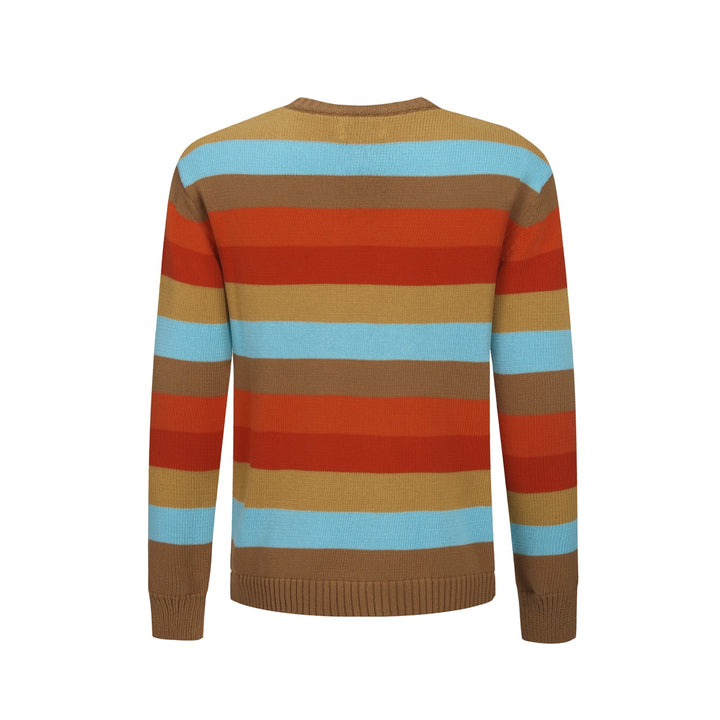 Mehrfarbige, künstlerische Retro-Street-Jacquard-Rundhals-Strickware für Herren