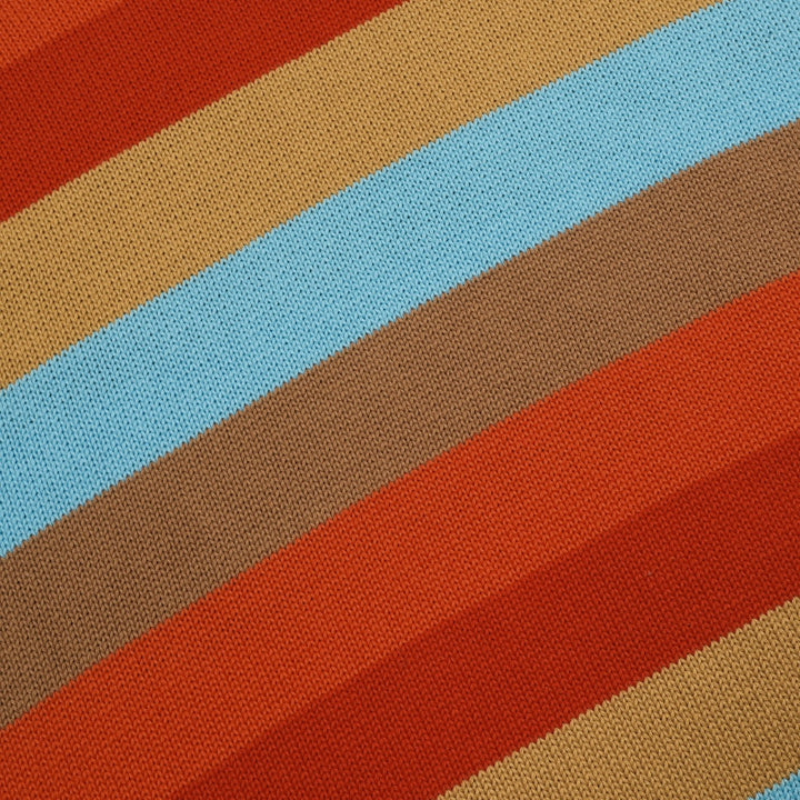 Mehrfarbige, künstlerische Retro-Street-Jacquard-Rundhals-Strickware für Herren