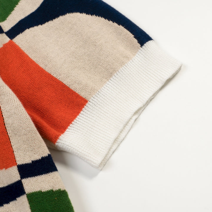 Cardigan Maglia Uomo Retro Trend Artistico