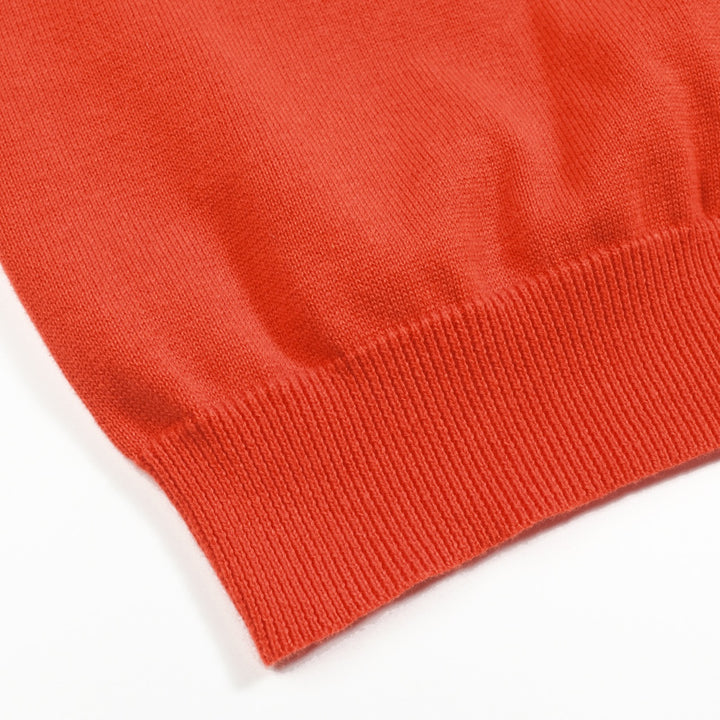 Polo de hombre de punto a rayas de leopardo rojo