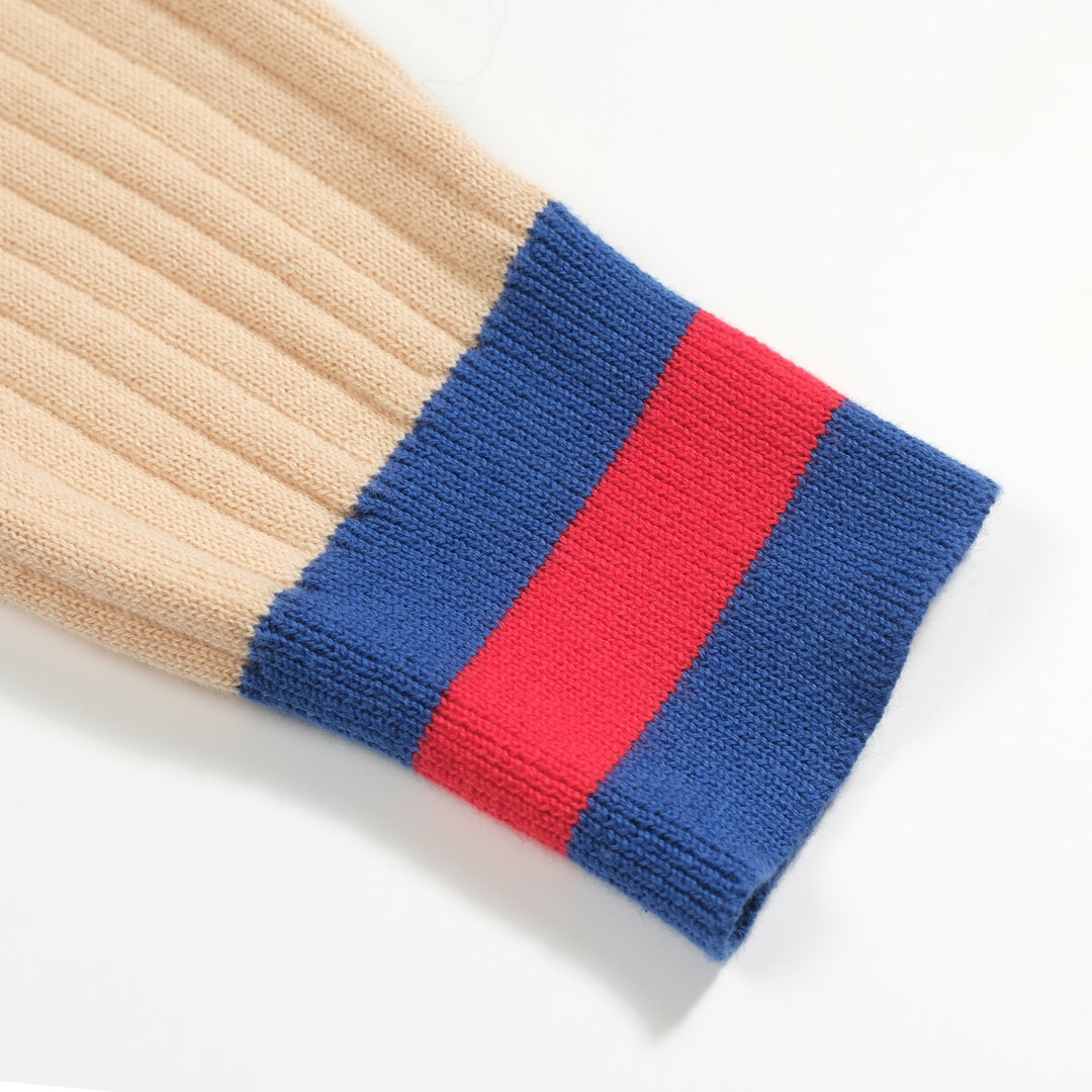 Men's apricot pit bar vintage aesthetic knitted cardigan