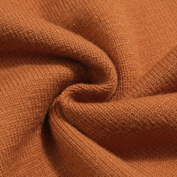 Men's khaki vintage art striped sweater jacket