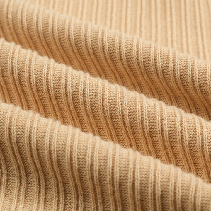 Vertikale stripet strikket cardigan for menn