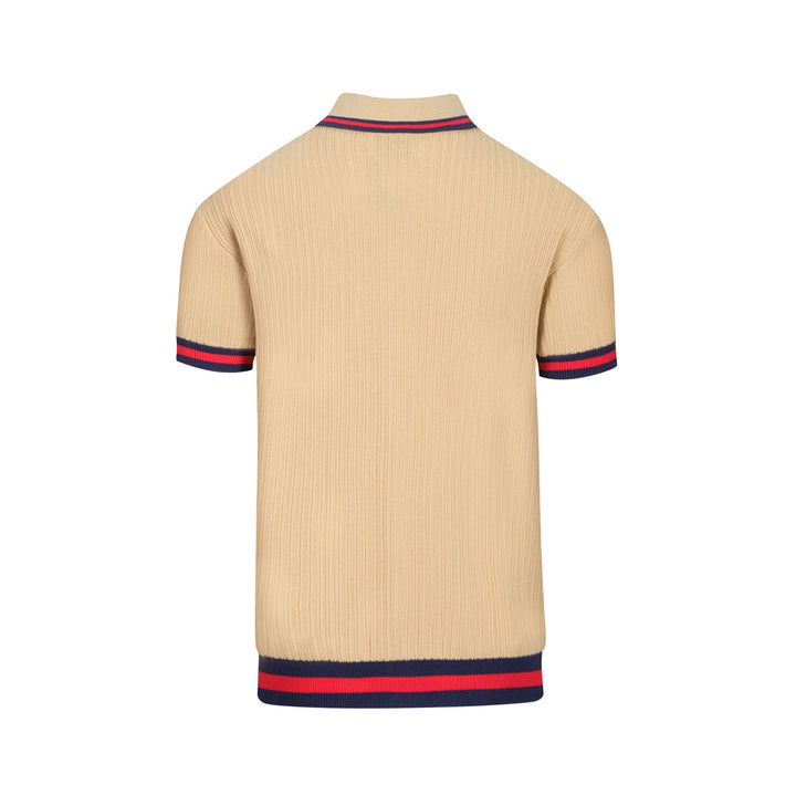 Vertikale stripet strikket cardigan for menn