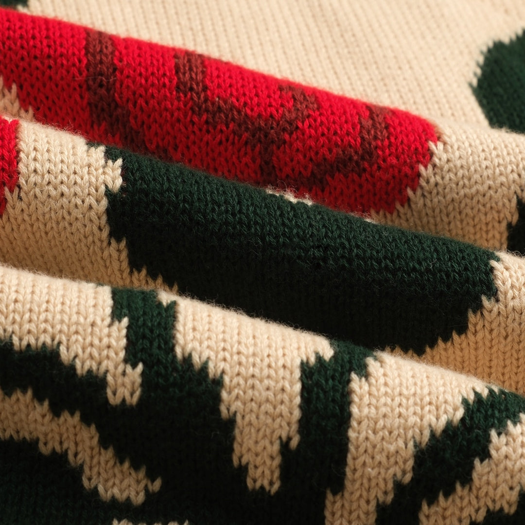 Women's khaki rose vintage bubble sleeve knitwear