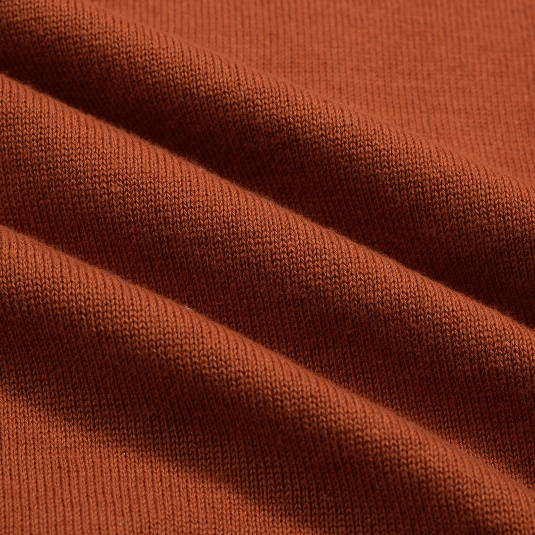 Women's brown vintage jacquard squirrel knitwear