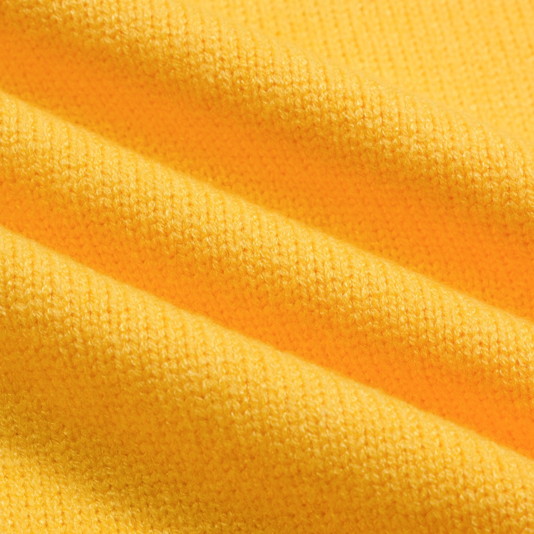 Giacca da uomo in maglione jacquard tigre giallo