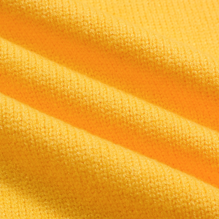 Giacca da uomo in maglione jacquard tigre giallo