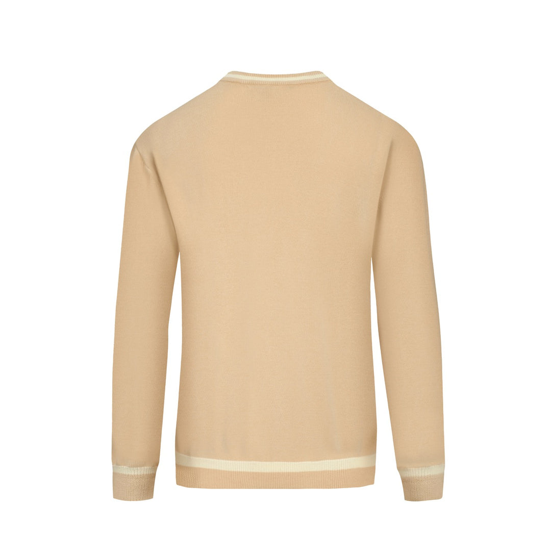 Kaki abstrakt metode bulldog strikkevarer for menn