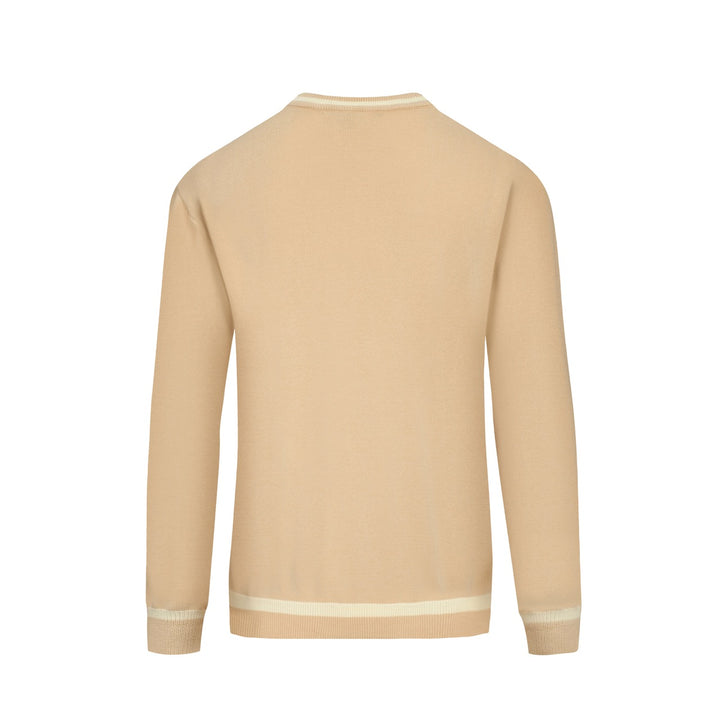 Kaki abstrakt metode bulldog strikkevarer for menn