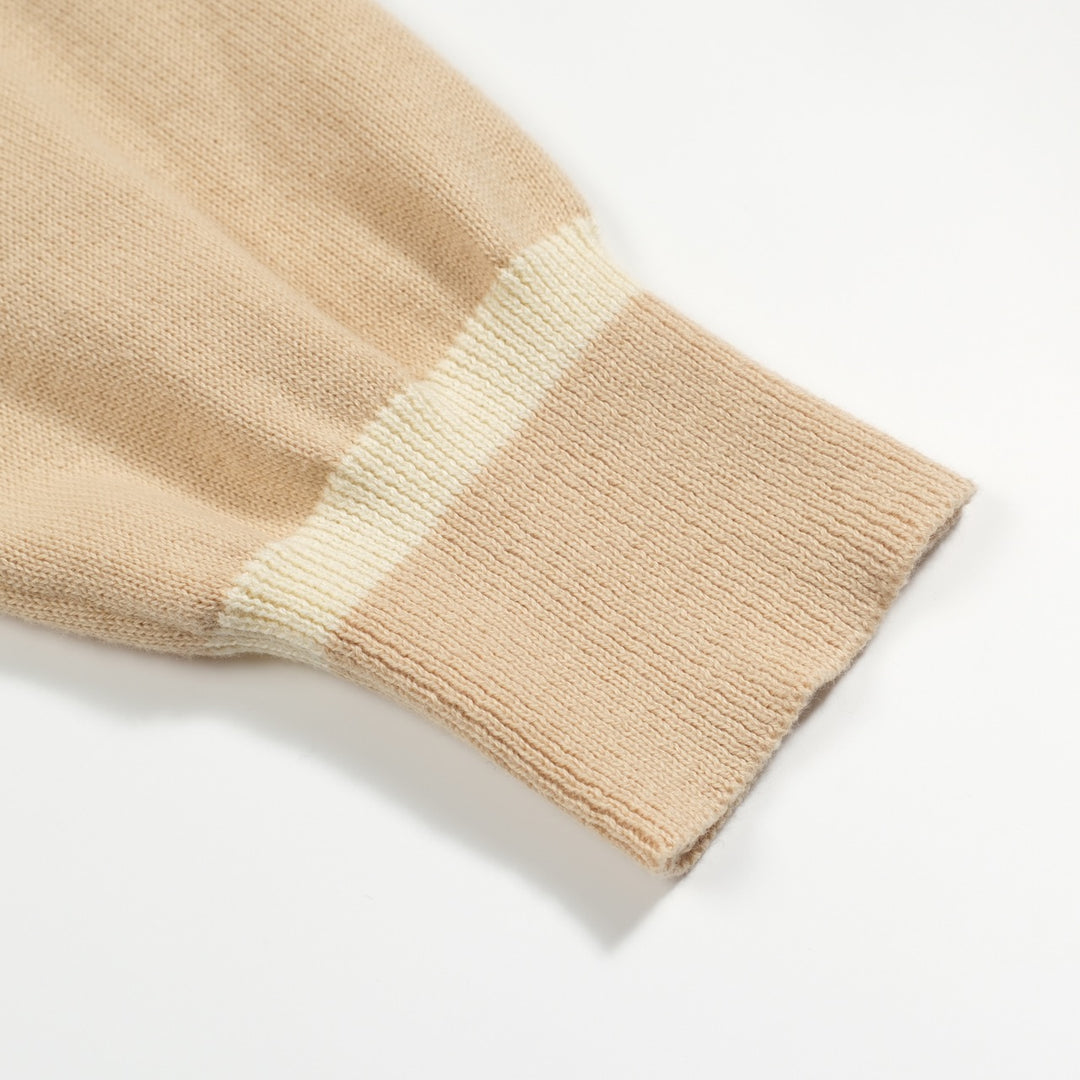 Kaki abstrakt metode bulldog strikkevarer for menn