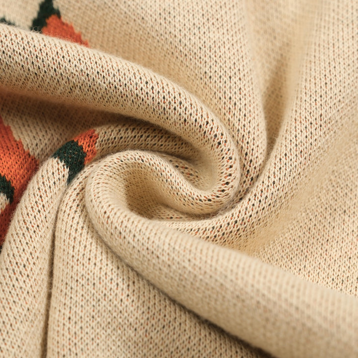 Men's khaki Eagle vintage jacquard knitwear