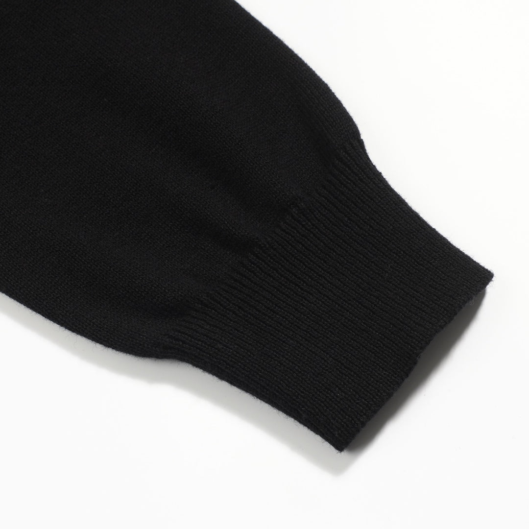 Kvinders sorte kat blomsterjacquard cardigan