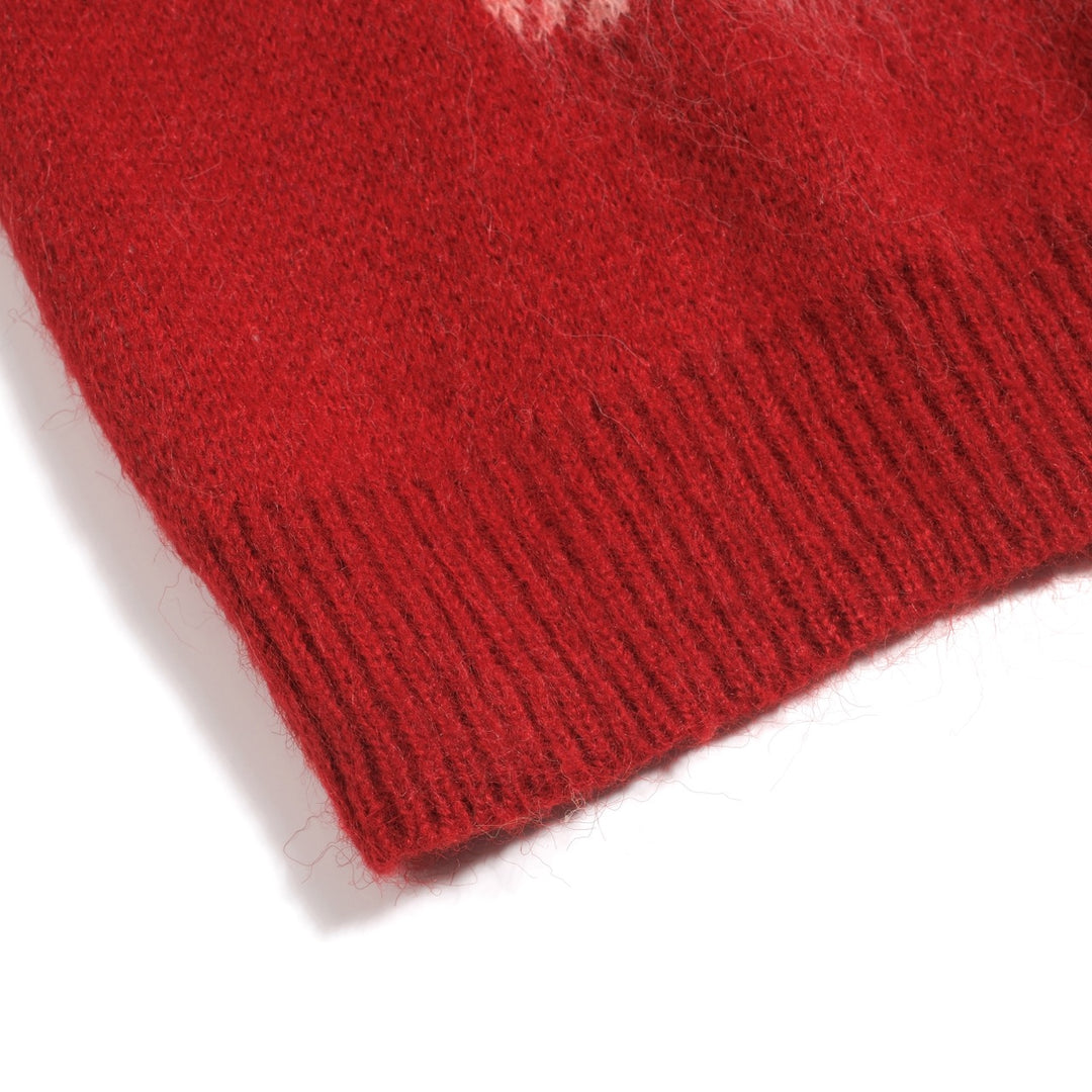 Γυναικεία χαριτωμένα γάτα ζακάρ βελούδινα πλεκτά