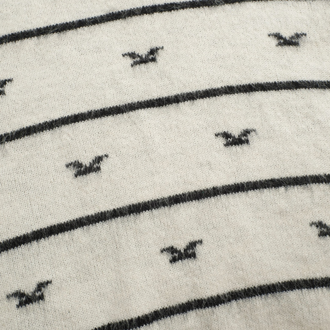 Malhas gaivota retro às riscas retro para mulher - Comprimento recortado