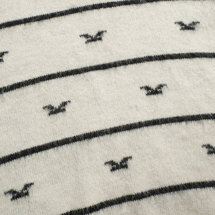 Malhas gaivota retro às riscas retro para mulher - Comprimento recortado