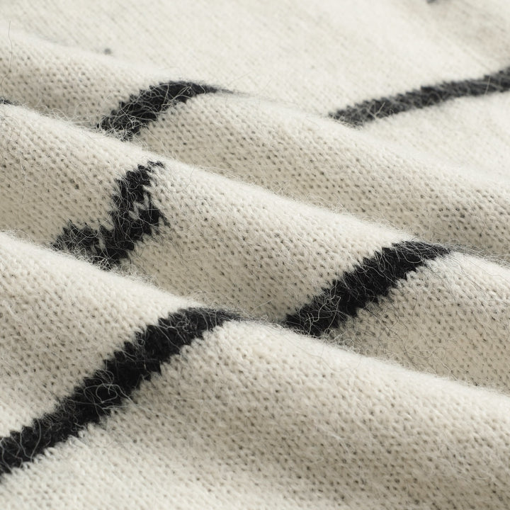 Malhas gaivota retro às riscas retro para mulher - Comprimento recortado