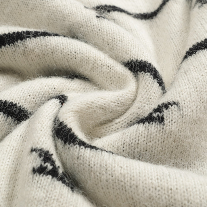 Malhas gaivota retro às riscas retro para mulher - Comprimento recortado