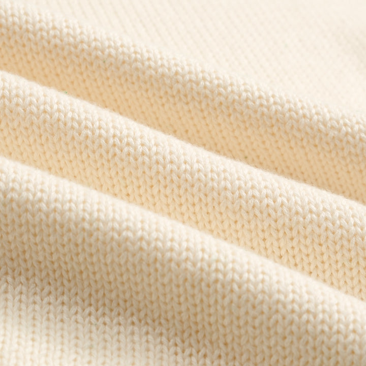 Men's green twist vintage knitted polo shirt