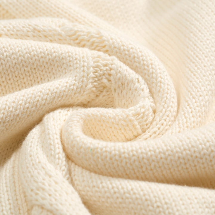 Men's green twist vintage knitted polo shirt