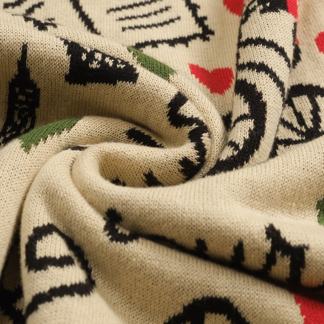 Macacão feminino cáqui Paris com tema jacquard e babados em malha com mangas compridas