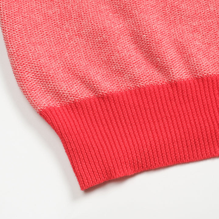 Women's red vintage college knitwear