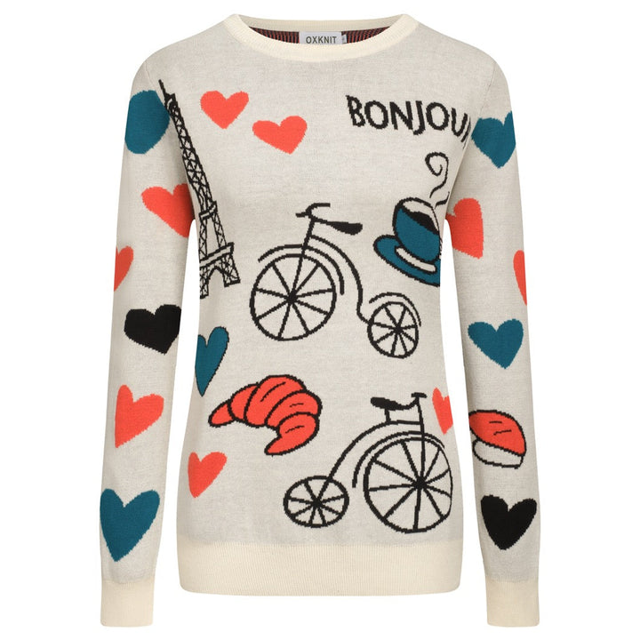 Hvitt Paris Tower-tema for kvinner