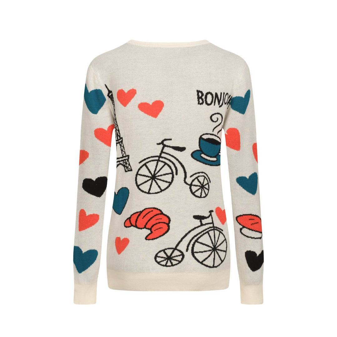 Hvitt Paris Tower-tema for kvinner