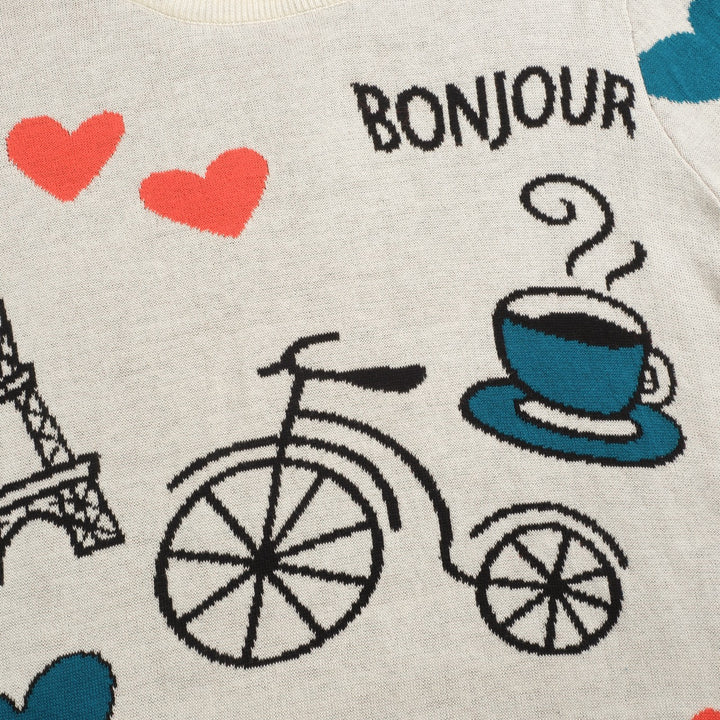 Hvitt Paris Tower-tema for kvinner