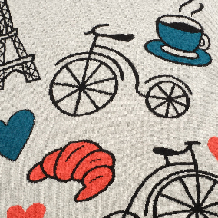 Hvitt Paris Tower-tema for kvinner