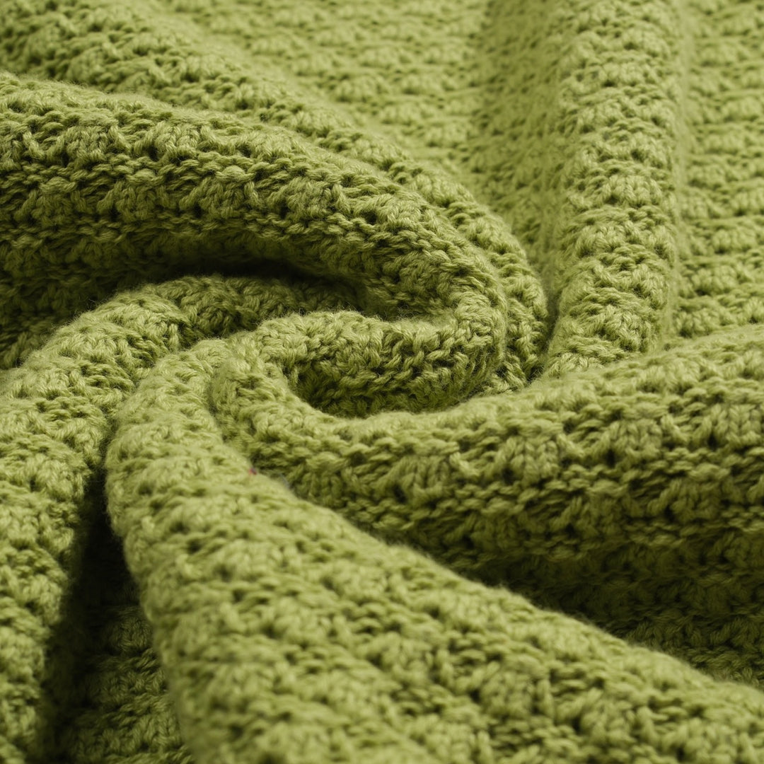 Polo da uomo con scollo a V a righe texture maglia verde