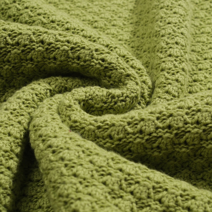 Polo da uomo con scollo a V a righe texture maglia verde