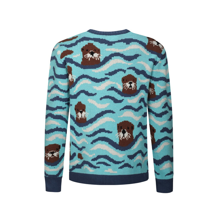 Men's vintage ocean jacquard vintage knitwear