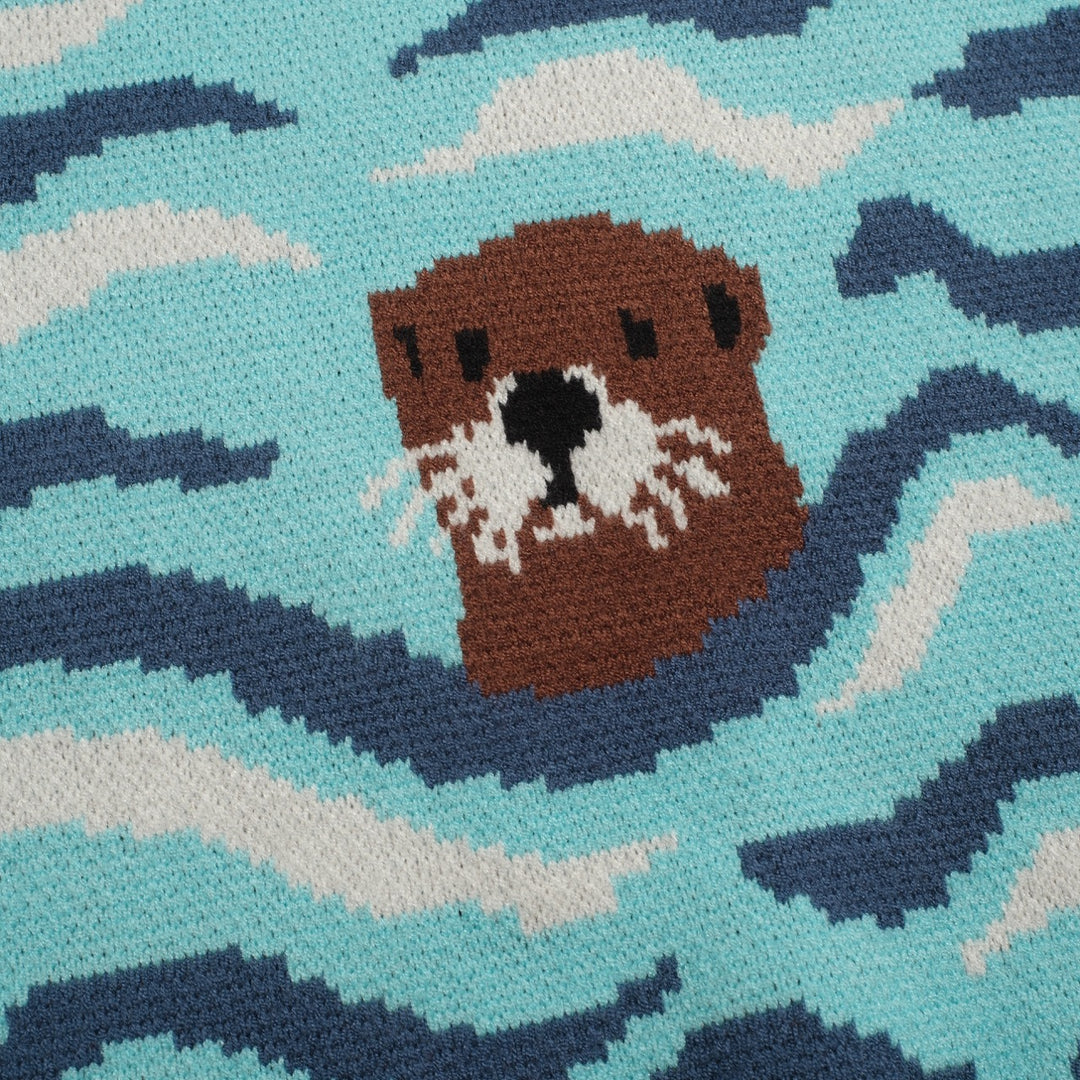 Men's vintage ocean jacquard vintage knitwear