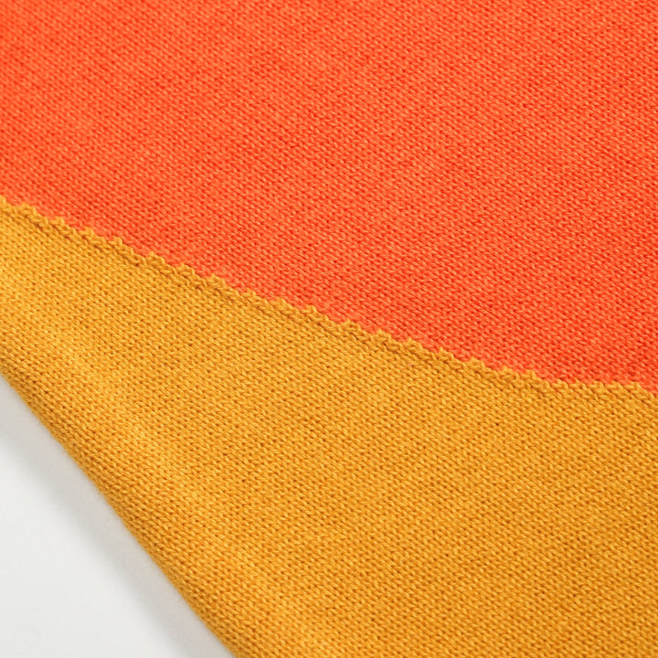 Women's black vintage striped knitted skirt