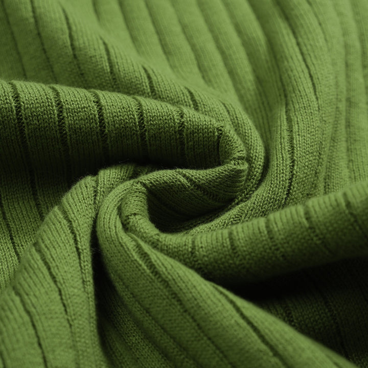 Men's green pit bar vintage knitted cardigan