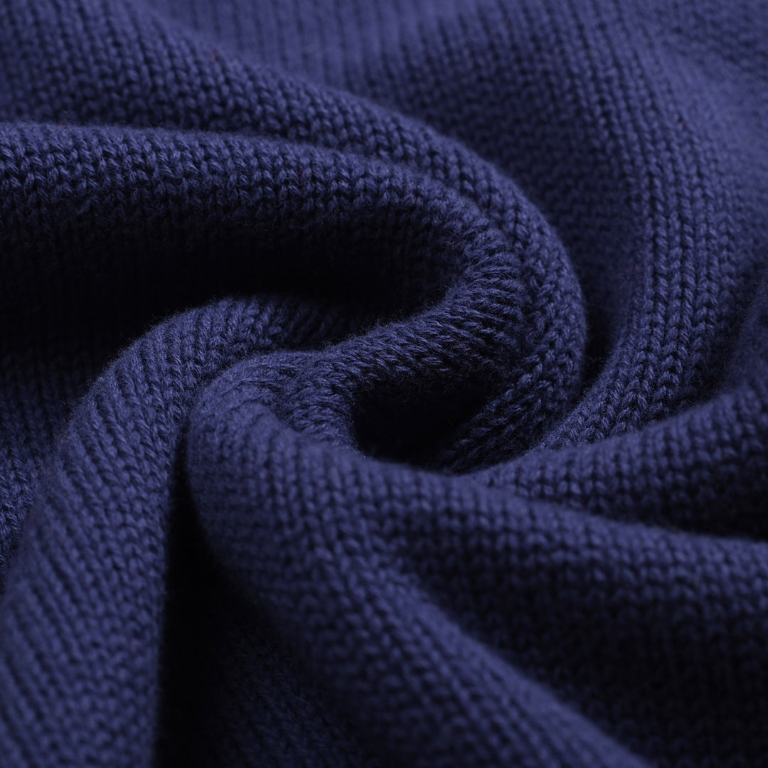 Men's navy blue vintage collegiate cardigan