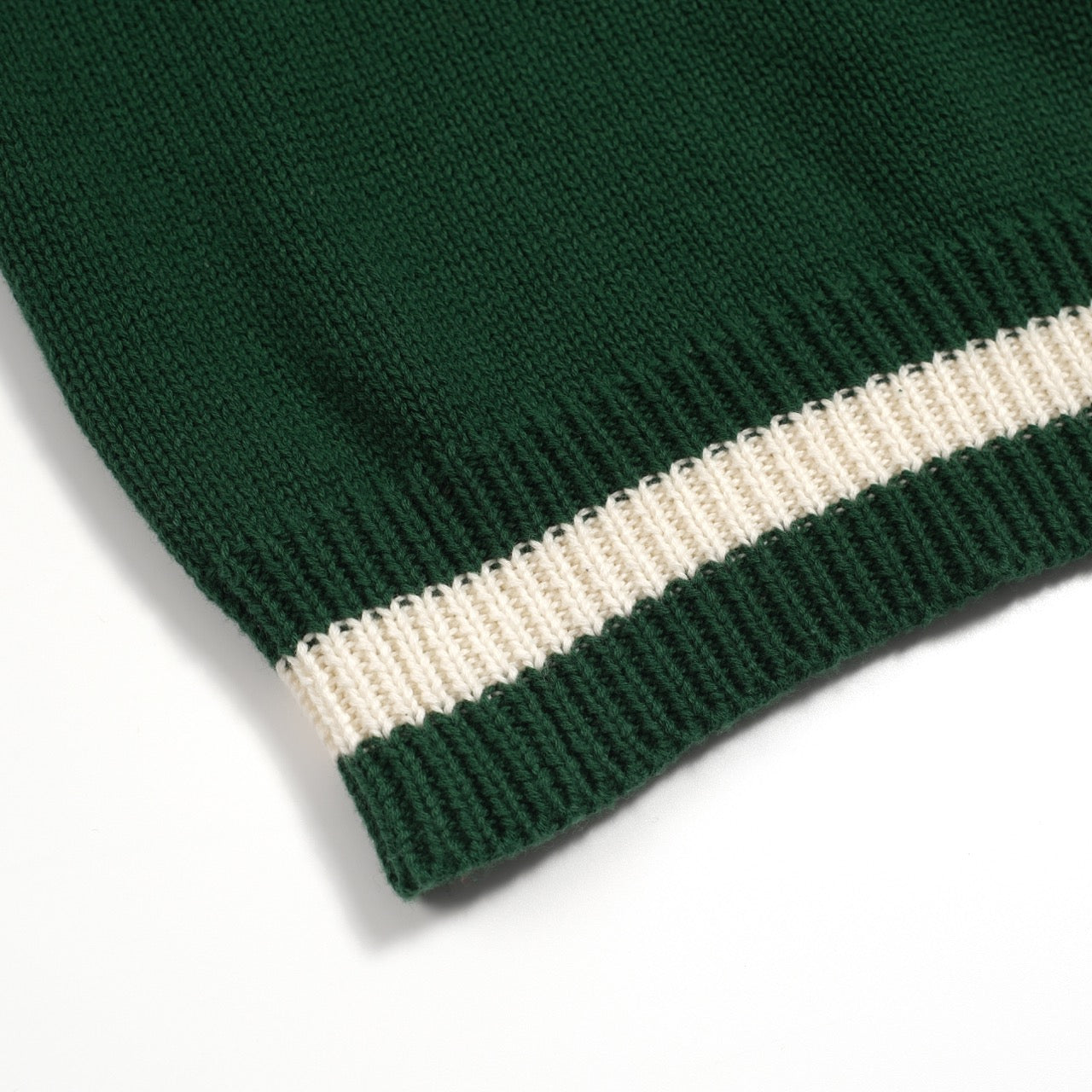 Men's green dog jacquard vintage knitwear – OXKnit