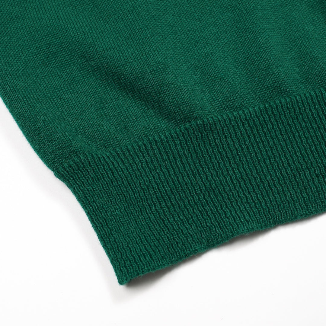 Grønt lynmønster for kvinner i jacquardstrikk