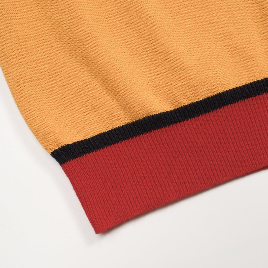 Women's yellow vintage embroidered cardigan