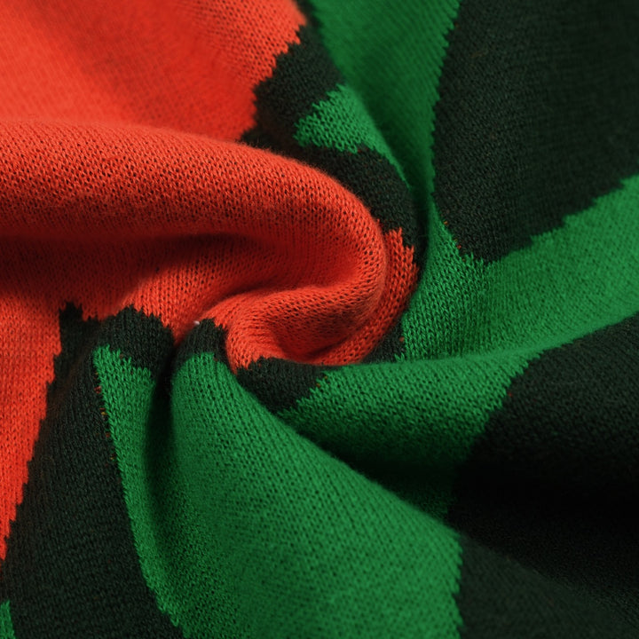 Maglieria da donna verde fiore art street