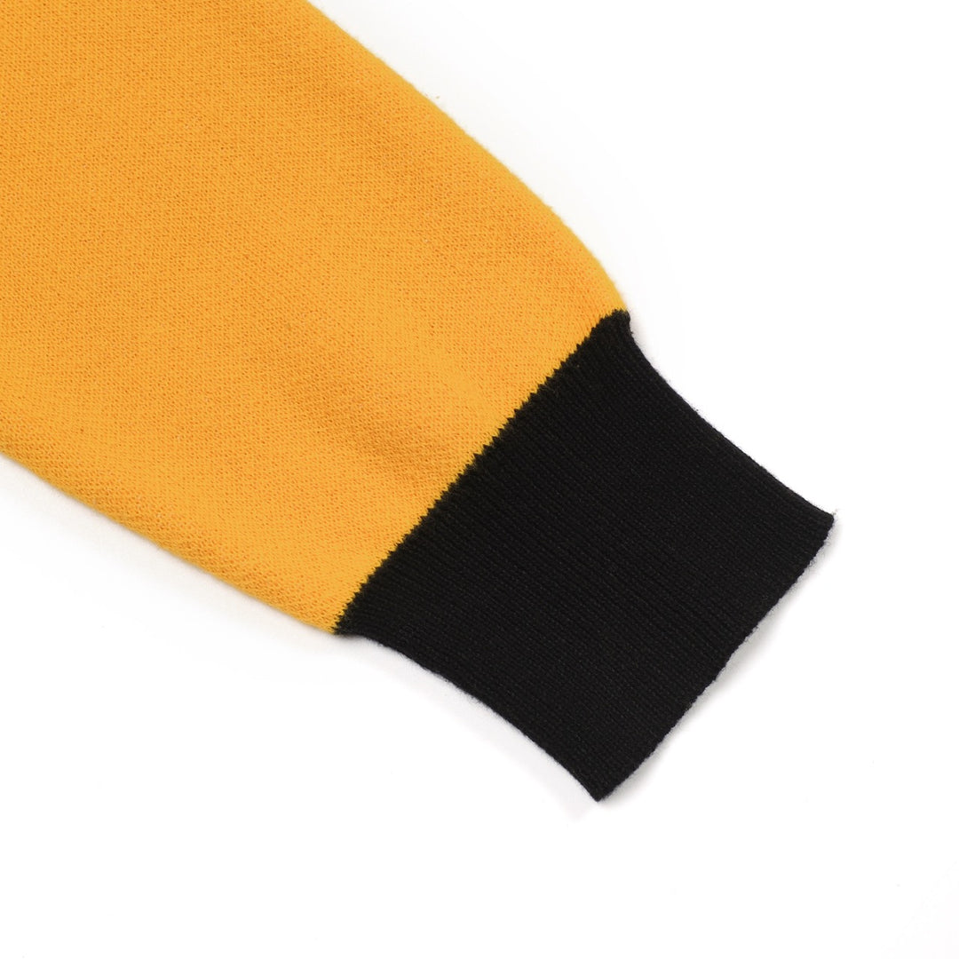 Women's black vintage striped small horse street fashion jacquard knit set