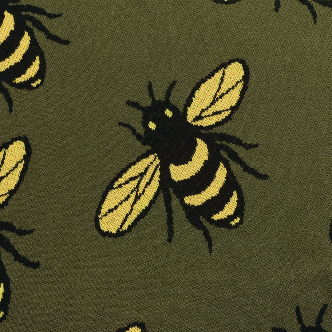 Men's Green Bee vintage V-neck knit polo